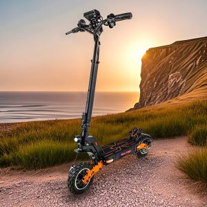 Dual-shock absorption off-road electric scooter, adult standing bike, 48v 20AH high-power folding electric scooter, long range