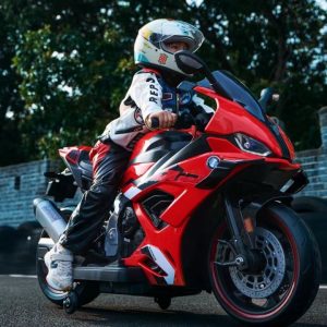 The new large-sized children's electric motorcycle is a charging toy car for children aged 3 to 10. It can accommodate babies and is a two-wheeled motorcycle